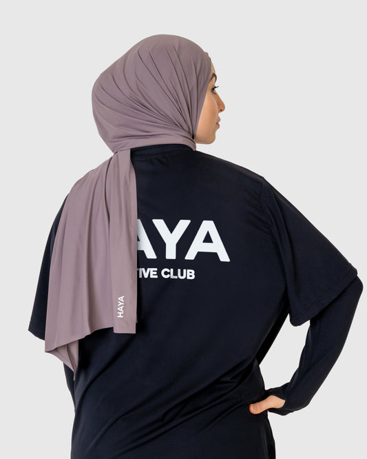 Oversized "Active Club" Tee - Black