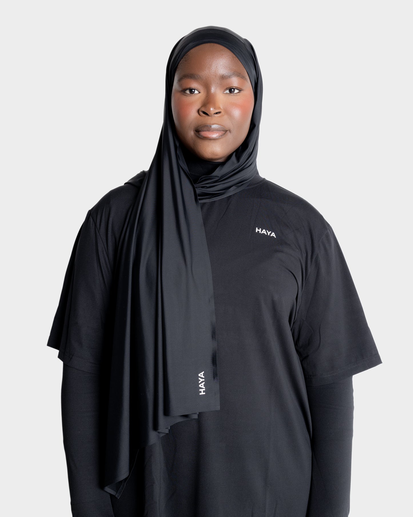 Tie-Back Sports Hijab - Black