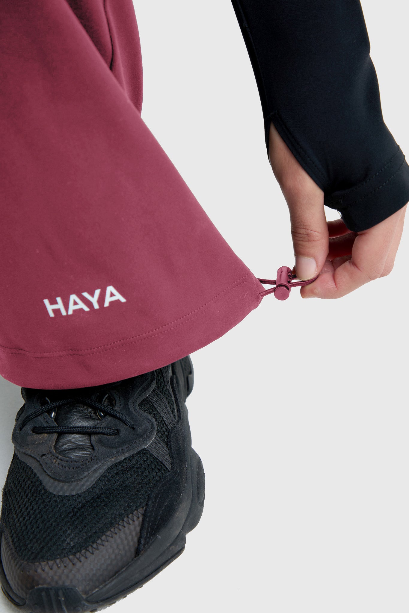 Wide Leg Pant - Burgundy