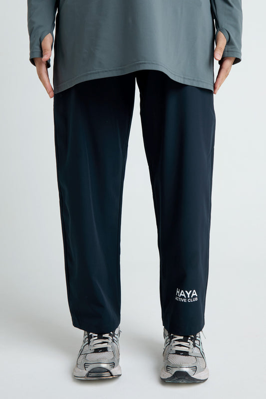"Active Club" Straight Training Joggers - Black