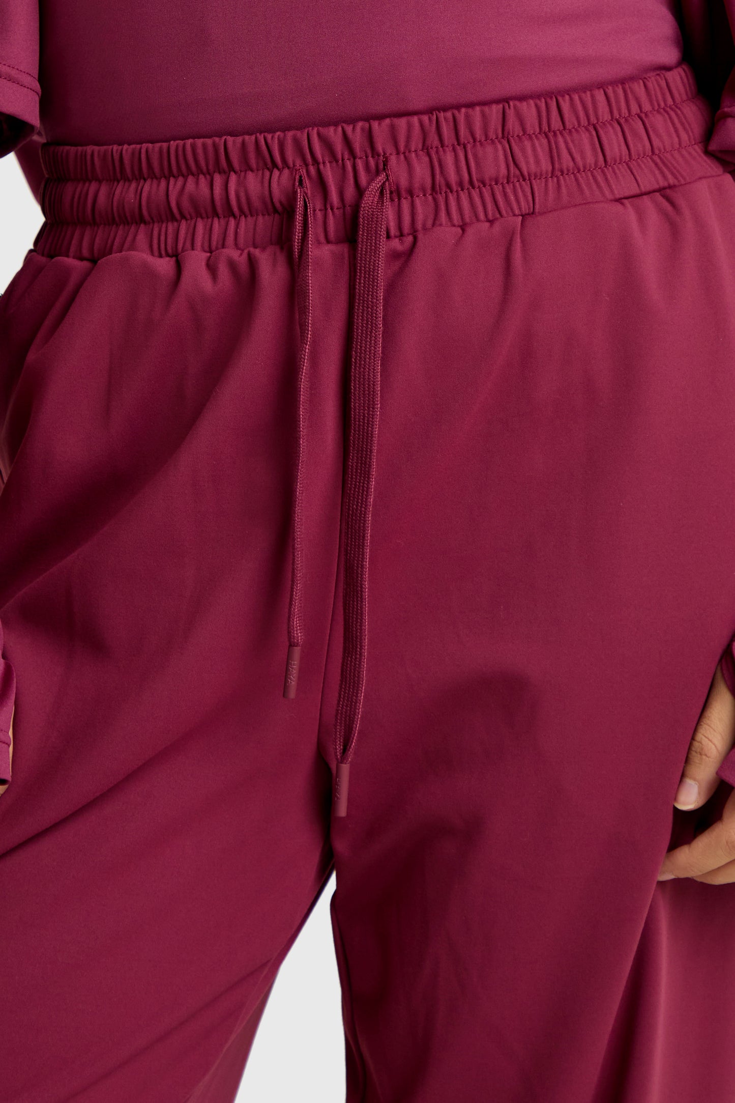 Wide Leg Pant - Burgundy