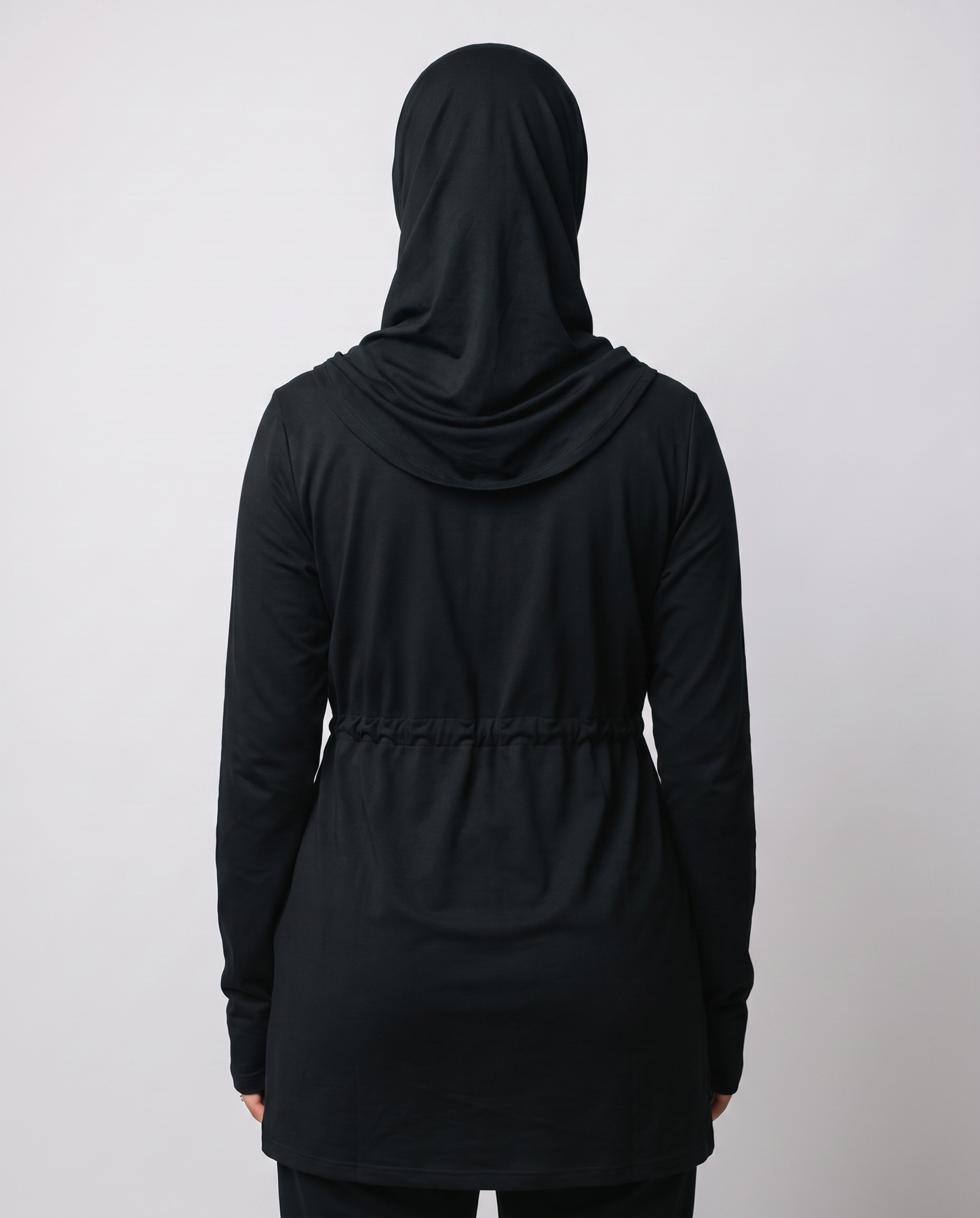 CottonMotion Modest Active Top - Black