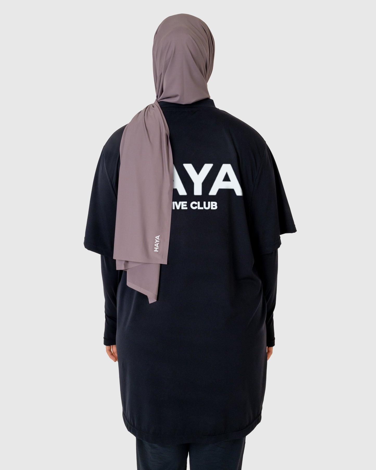 Oversized "Active Club" Tee - Black