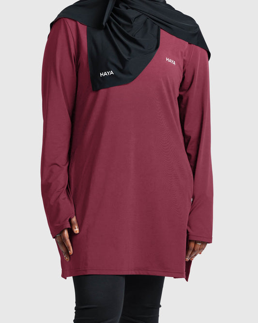 Essential Training Top - Burgundy