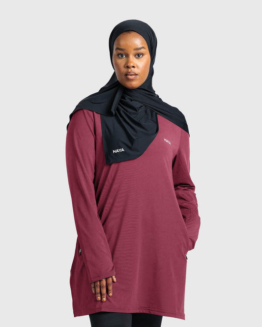 Essential Training Top - Burgundy