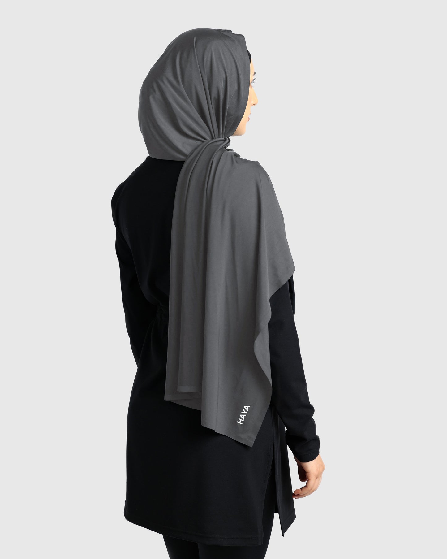 Sports Hijab - Charcoal Grey