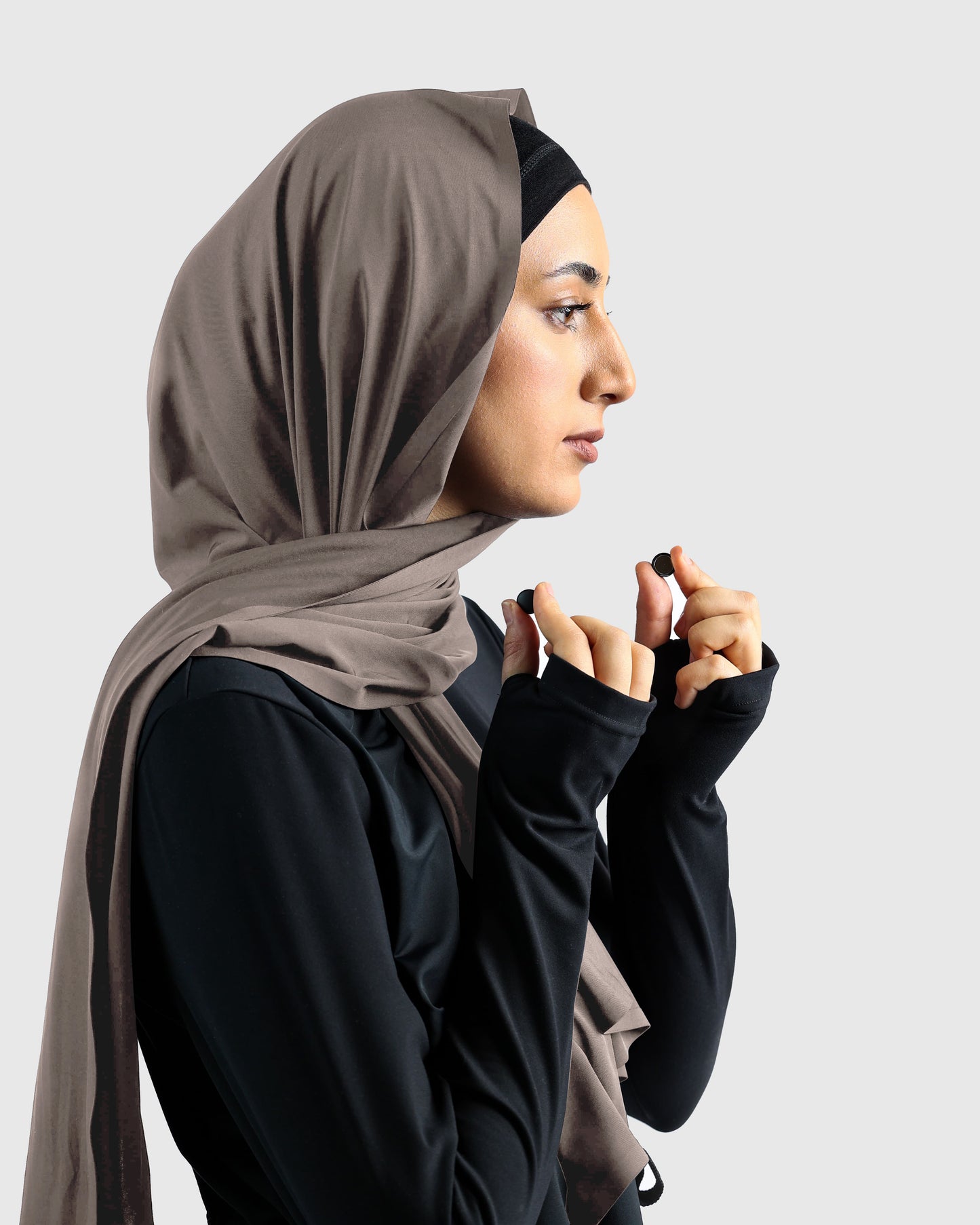 Sports Hijab - Coffee Brown