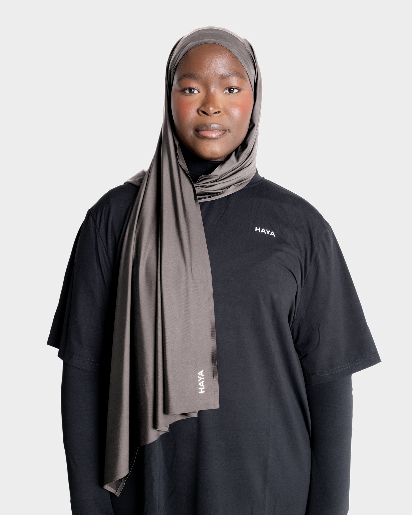 Tie-Back Sports Hijab - Nude Brown