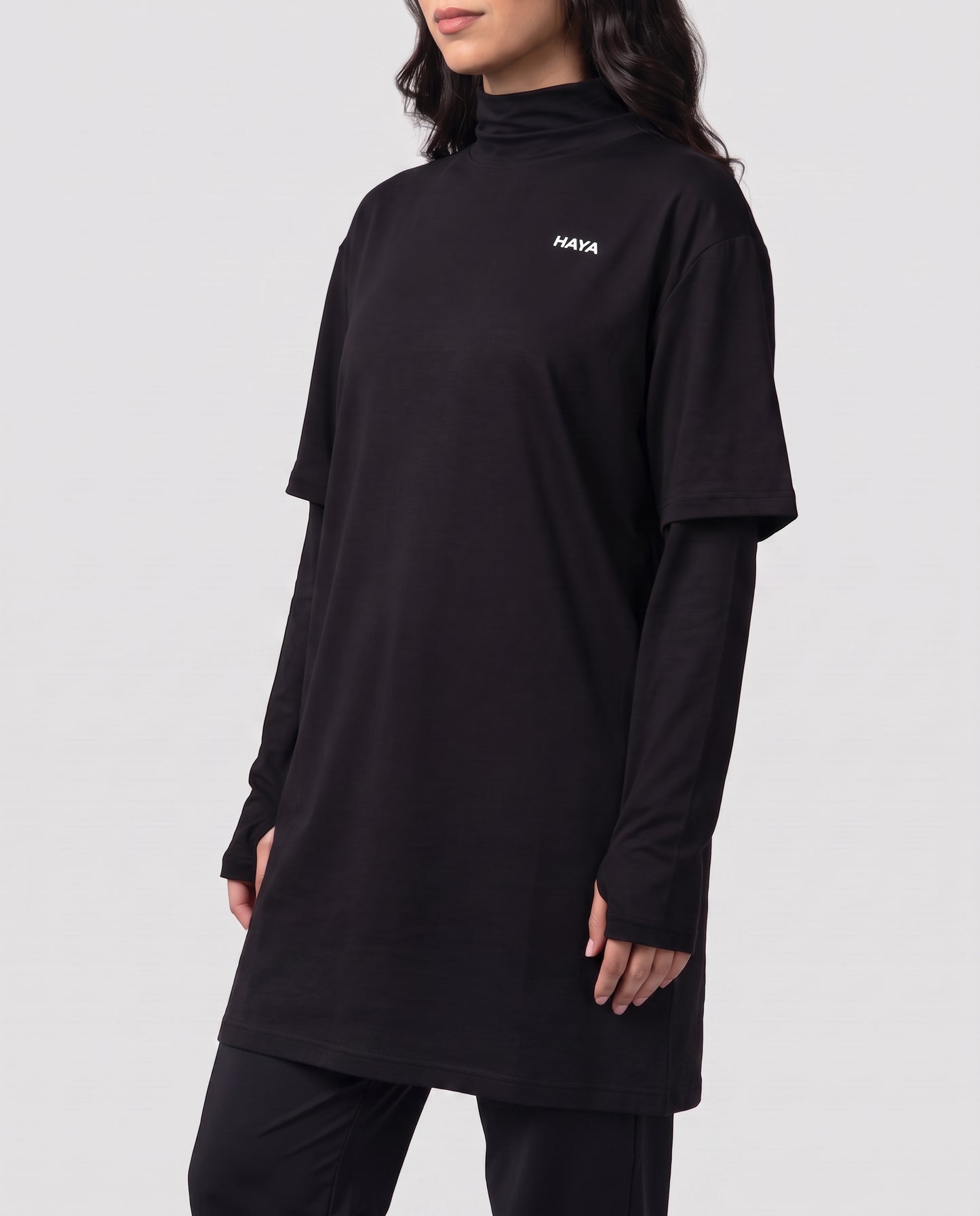 CottonMotion Oversized Active Tee - Black