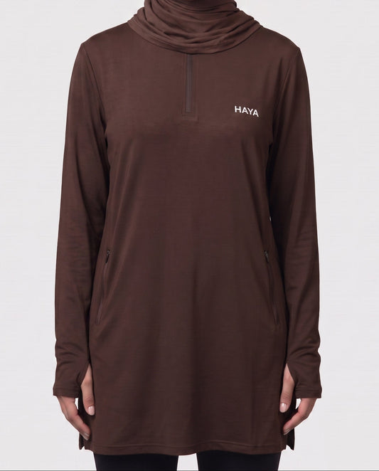 CottonMotion Essential Training Top - Espresso Brown