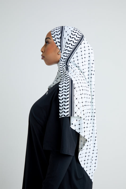 Sports Hijab - Keffiyeh (% given to Palestine🇵🇸)