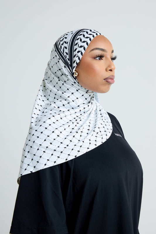 Sports Hijab - Keffiyeh (% given to Palestine🇵🇸)