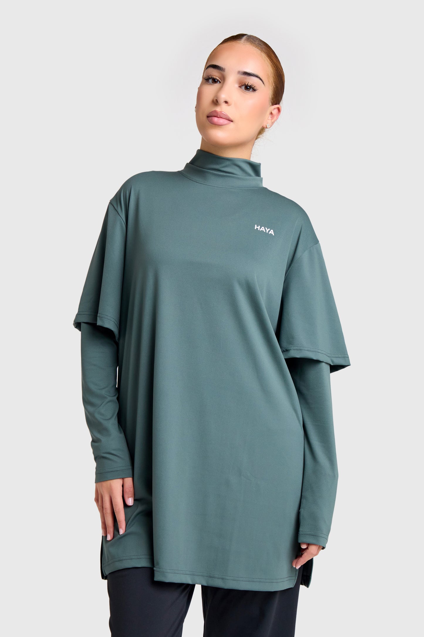 Oversized Active Tee - Charcoal Grey