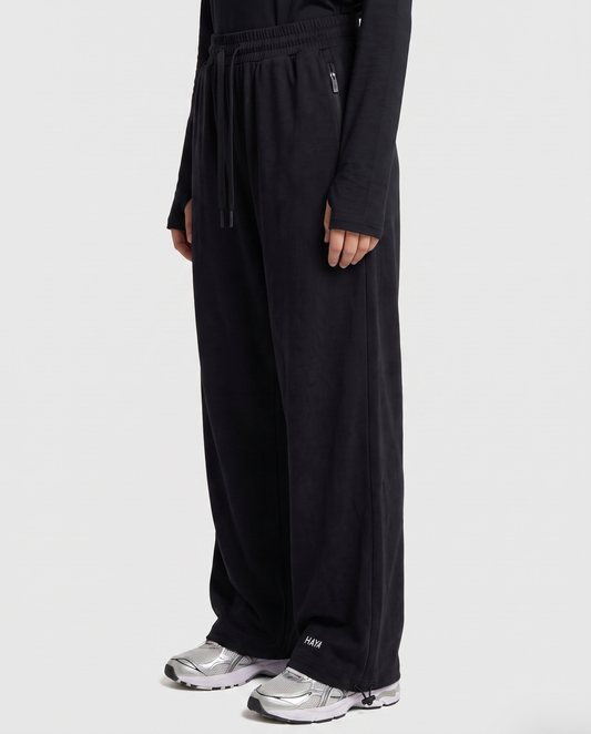 CottonMotion Wide Leg Pant - Black