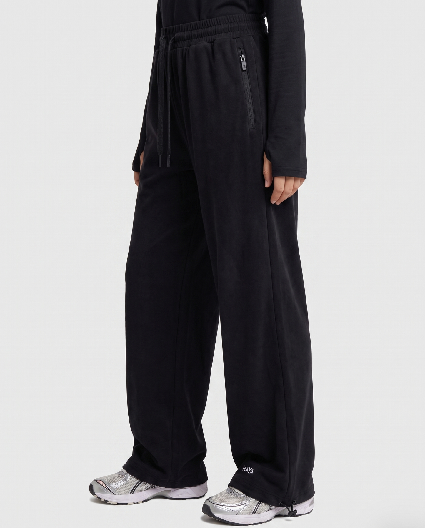 CottonMotion Wide Leg Pant - Black