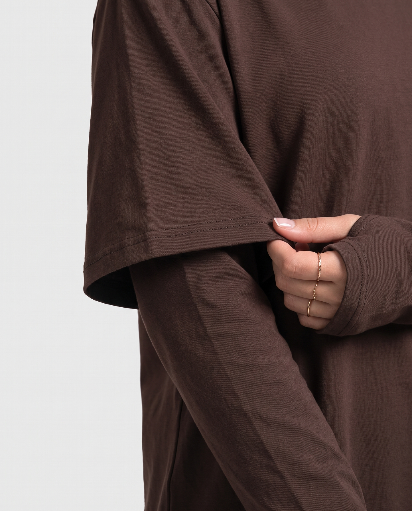 CottonMotion Oversized Active Tee - Espresso Brown