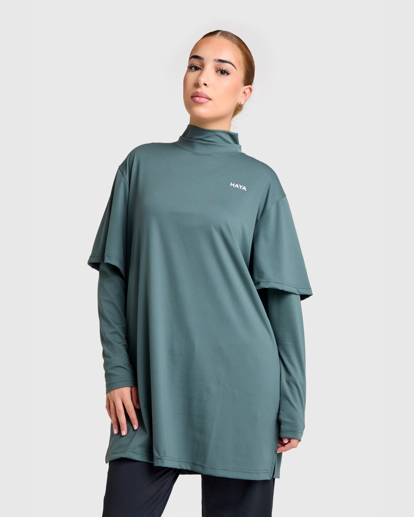 Oversized Active Tee - Charcoal Grey