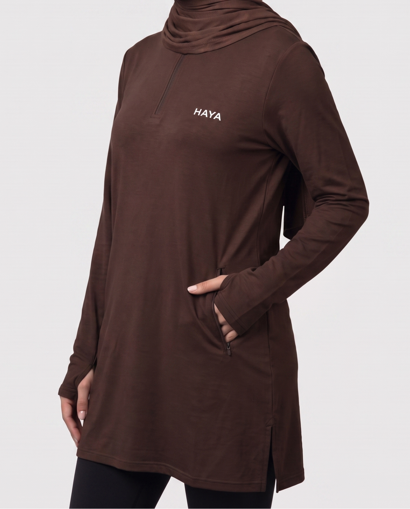 CottonMotion Essential Training Top - Espresso Brown
