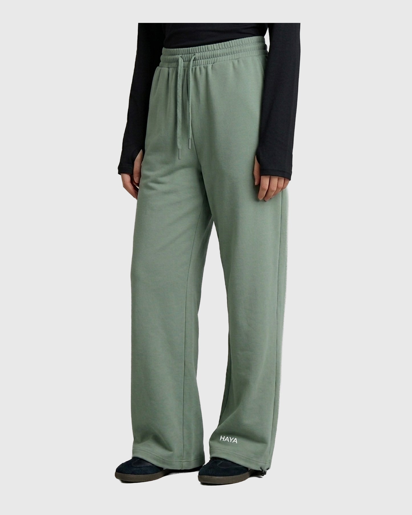 Wide Leg Pant - Matcha Green