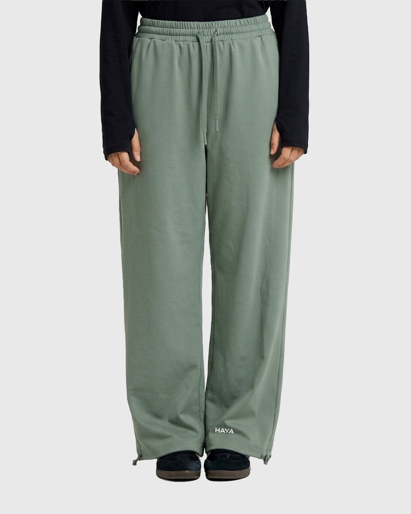 Wide Leg Pant - Matcha Green