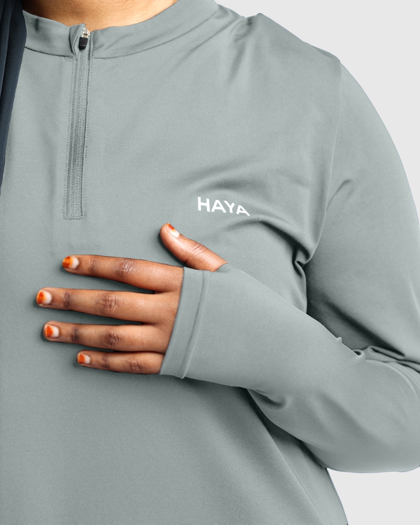 Essential Training Top - Grey - HAYA