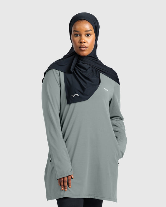 Essential Training Top - Grey - HAYA